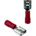 Pre-Isolado Sforplast Femea 0,5/1,5 Vermelho  100pcs 4771