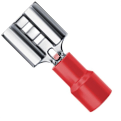 Pre-Isolado Sforplast Femea 0,5/1,5 Vermelho  100pcs 4771