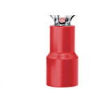 Pre-Isolado Sforplast Femea 0,5/1,5 Vermelho  100pcs 4771