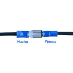 Pre-Isolado Sforplast Femea 1,5/2,5 Azul  100pcs 4770