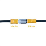 Pre-Isolado Sforplast Femea 4,0/6,0 Amarelo  100pcs 4769