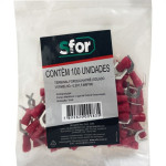 Pre-Isolado Sforplast Forquilha 0,5/1,5 Vermelho M6  100pcs 4779