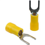 Pre-Isolado Sforplast Forquilha 4/6 Amarelo M6  100pcs 4777