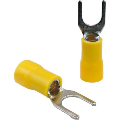 Pre-Isolado Sforplast Forquilha 4/6 Amarelo M6  100pcs 4777