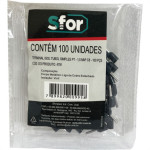 Pre-Isolado Sforplast Ilhos 1,50 C8 Preto  100pcs 4791