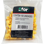 Pre-Isolado Sforplast Macho Amarelo 4,0/6,0  100pcs 4794