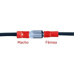 Pre-Isolado Sforplast Macho Vermelho 0,5/1,5  100pcs 4796