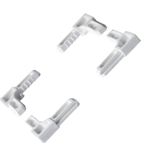 Acessorio Canto Para Perfil Tela Mosquiteira Decal 009 Branco Kit Com 4 Pecas Kit-009-Bco