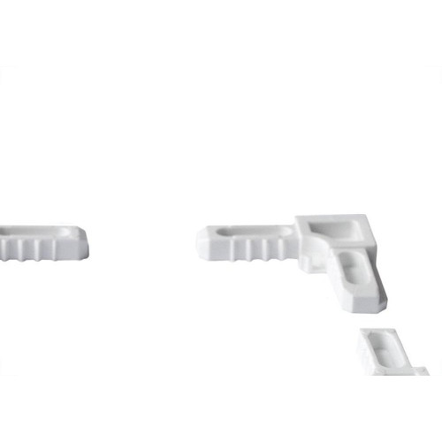 Acessorio Canto Para Perfil Tela Mosquiteira Decal 009 Branco Kit Com 4 Pecas Kit-009-Bco