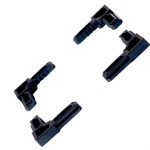 Acessorio Canto Para Perfil Tela Mosquiteira Decal 009 Preto Kit Com 4 Pecas Kit-009-Pto