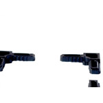 Acessorio Canto Para Perfil Tela Mosquiteira Decal 009 Preto Kit Com 4 Pecas Kit-009-Pto