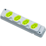 Kit C/2 - Tomada Barra Fiolux   Quadrupla 20A 2 Polos+Ter...