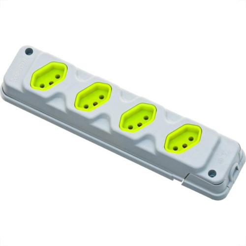 Kit C/2 - Tomada Barra Fiolux   Quadrupla 20A 2 Polos+Ter...