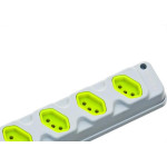 Kit C/2 - Tomada Barra Fiolux   Quadrupla 20A 2 Polos+Ter...
