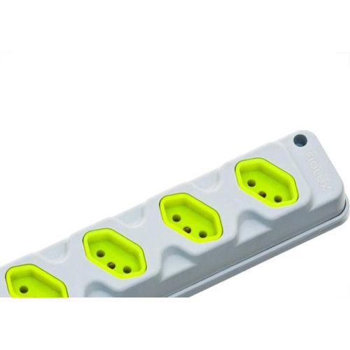 Kit C/2 - Tomada Barra Fiolux   Quadrupla 20A 2 Polos+Ter...