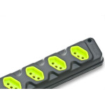 Kit C/2 - Tomada Barra Fiolux   Quadrupla 20A 2 Polos+Ter...