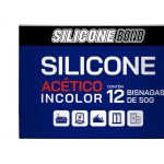Cola Silicone Bond Garin 50G Incolor Ssai-050C - Kit C/12 