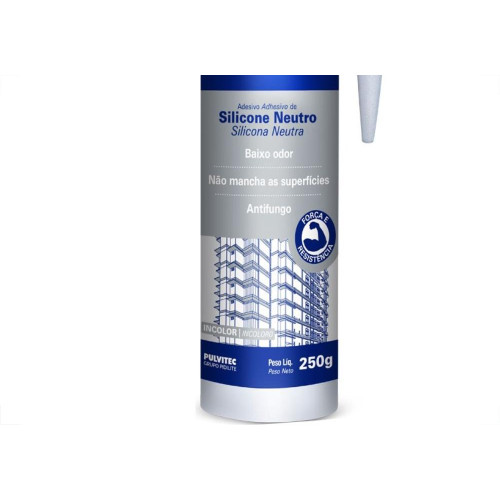 Cola Silicone Polyfort 250G Neutro Incolor Pulvitec Zn142