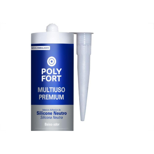 Cola Silicone Polyfort 250G Neutro Incolor Pulvitec Zn142
