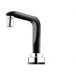 Torneira Eletrica Lorenzetti Essence Parede 220V 5500W Preta/Cromada 