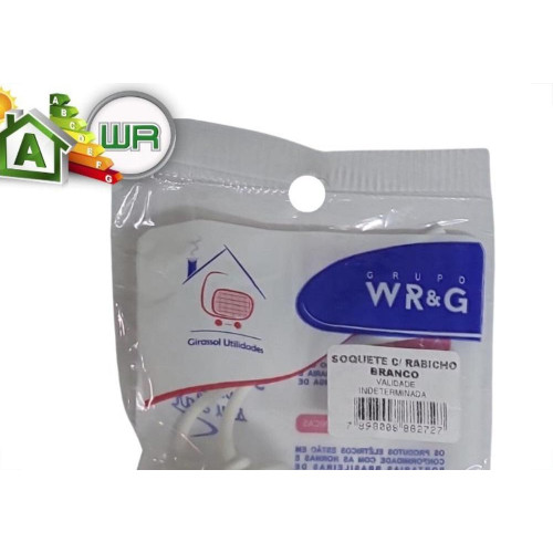 Soquete Com Rabicho Wr Branco Flowpack 8272