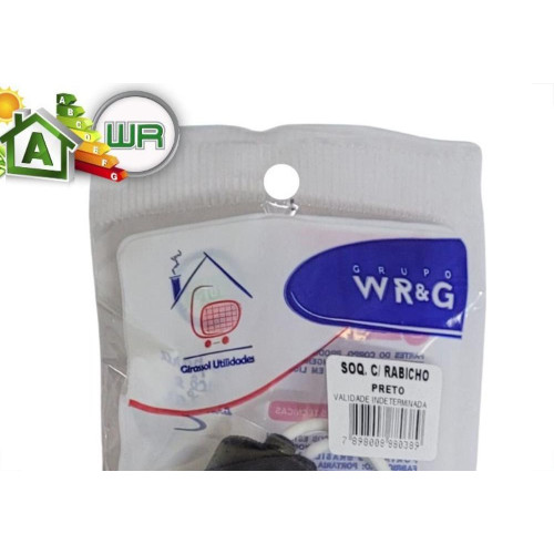 Soquete Com Rabicho Wr Preto Flowpack 8038