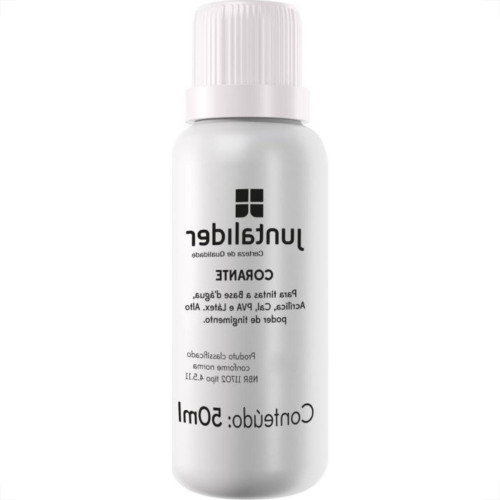 Corante Juntalider Branco 50Ml Para Tinta  - Kit C/12 