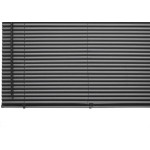 Persiana Horizontal Pvc Preta L100Cm X A130Cm X 25Mm Pr2903-8