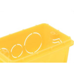 Caixinha Luz Plastica 4X2 Tramontina Amarela Orelha Pvc  - Kit C/25 