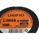Linha Pedreiro 1 Fio 100M Laranja  - Kit C/12 