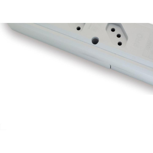 Tomada Barra Interneed Pro45Â°   Tripla 10/20A 2 Polos +Terra Branca 074168