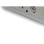 Tomada Barra Interneed Pro45Â°   Tripla 10/20A 2 Polos +Terra Cinza 074175
