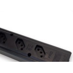 Tomada Barra Interneed Pro45Â°   Tripla 10/20A 2 Polos +Terra Preta 074182