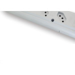 Tomada Barra Interneed Pro45Â°   Quadrupla 10/20A 2 Polos +Terra Branca 074199