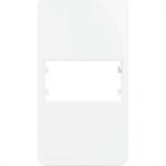 Placa Para Condulete Margirius Sleek 3/4 Branca (1Modulo Horizontal) Com Suporte 21843