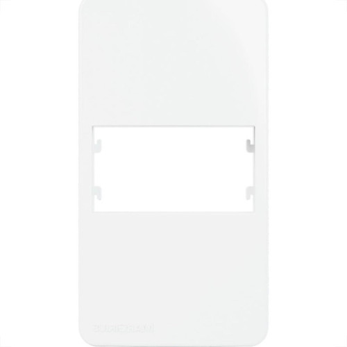 Placa Para Condulete Margirius Sleek 3/4 Branca (1Modulo Horizontal) Com Suporte 21843