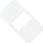 Placa Para Condulete Margirius Sleek 3/4 Branca (1Modulo Horizontal) Com Suporte 21843