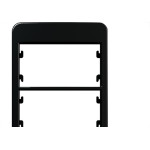 Placa Para Condulete Margirius Sleek 3/4 Preta (3Modulo Horizontal) Com Suporte 21881