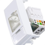Modulo Margirius Sleek 1 Tomada Rede Rj45 Branco 16045