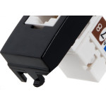 Modulo Margirius Sleek 1 Tomada Rede Rj45 Preto 16539
