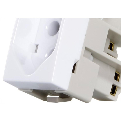 Modulo Tomada Margirius Sleek 2Polo+Terra 20A Branco 16048
