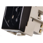 Modulo Tomada Margirius Sleek 2Polo+Terra 10A Preto 16818