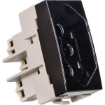 Modulo Tomada Margirius Sleek 2Polo+Terra 20A Preto 16820