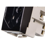 Modulo Tomada Margirius Sleek 2Polo+Terra 20A Preto 16820