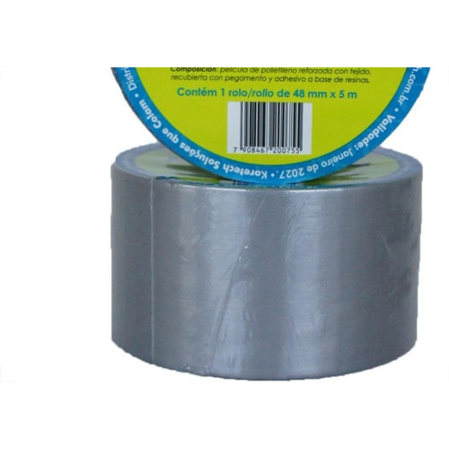 Fita Silver Tape Koretech 48 X 5M Cinza Pa.35.01.1.0001