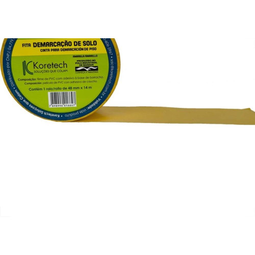 Fita Demarcacao Solo Koretech 48X14M Amarela Pa.51.11.4.0004