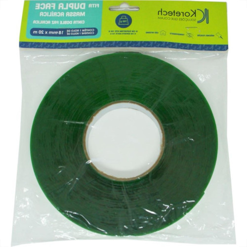 Fita Dupla Face Koretech Massa Acrilica Uso Interno Verde 18X20M Pa432140006
