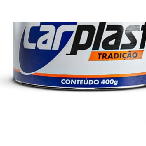 Massa Plastica Carplast 400G Branca Com Catalizador Ca135 - Kit C/12 
