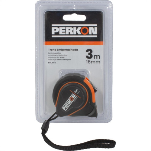 Trena Perkon Emborrachada Com Trava 3M/16Mm Ponta Magnetica 1165