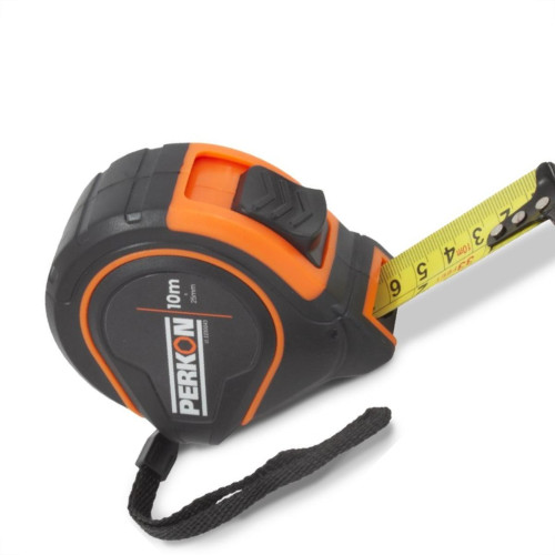 Trena Perkon Emborrachada Com Trava 10M/25Mm Ponta Magnetica 1169